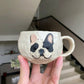 Hand-crafted French Bulldog Embossed Portrair Mug