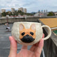 Hand-crafted French Bulldog Embossed Portrair Mug