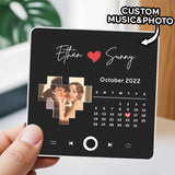 Personalized Music Fridge Magnet Custom Photo Fridge Magnet with Song Playback and Volume Control