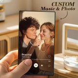 Personalized Music Fridge Magnet Custom Photo Fridge Magnet with Song Playback and Volume Control